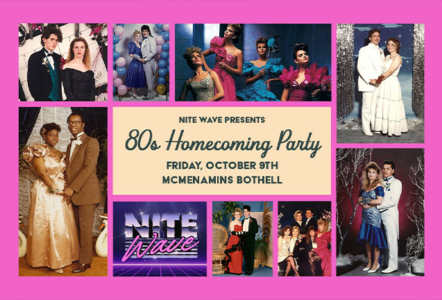 80s Homecoming Party with Nite Wave & DJ Dance Dance 