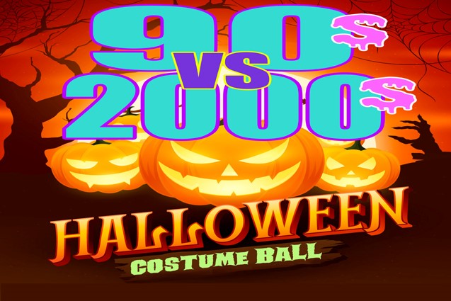 90's vs 2000's Halloween Costume Glow Ball