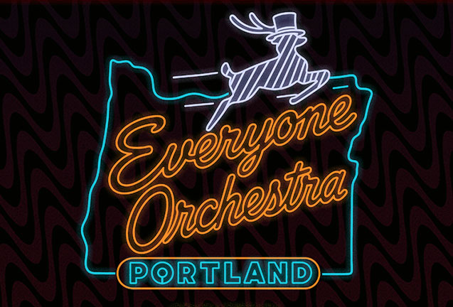 Everyone Orchestra conducted by Matt Butler artwork from Mission Theater