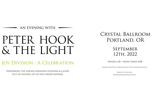 An Evening With Peter Hook & The Light