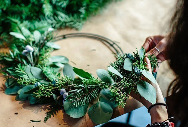 Holiday Winter Wreath Workshop