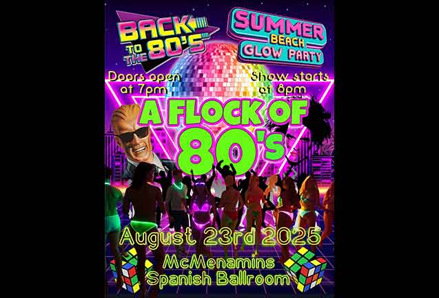 A Flock of 80’s [80s Glow Party Theme Night]