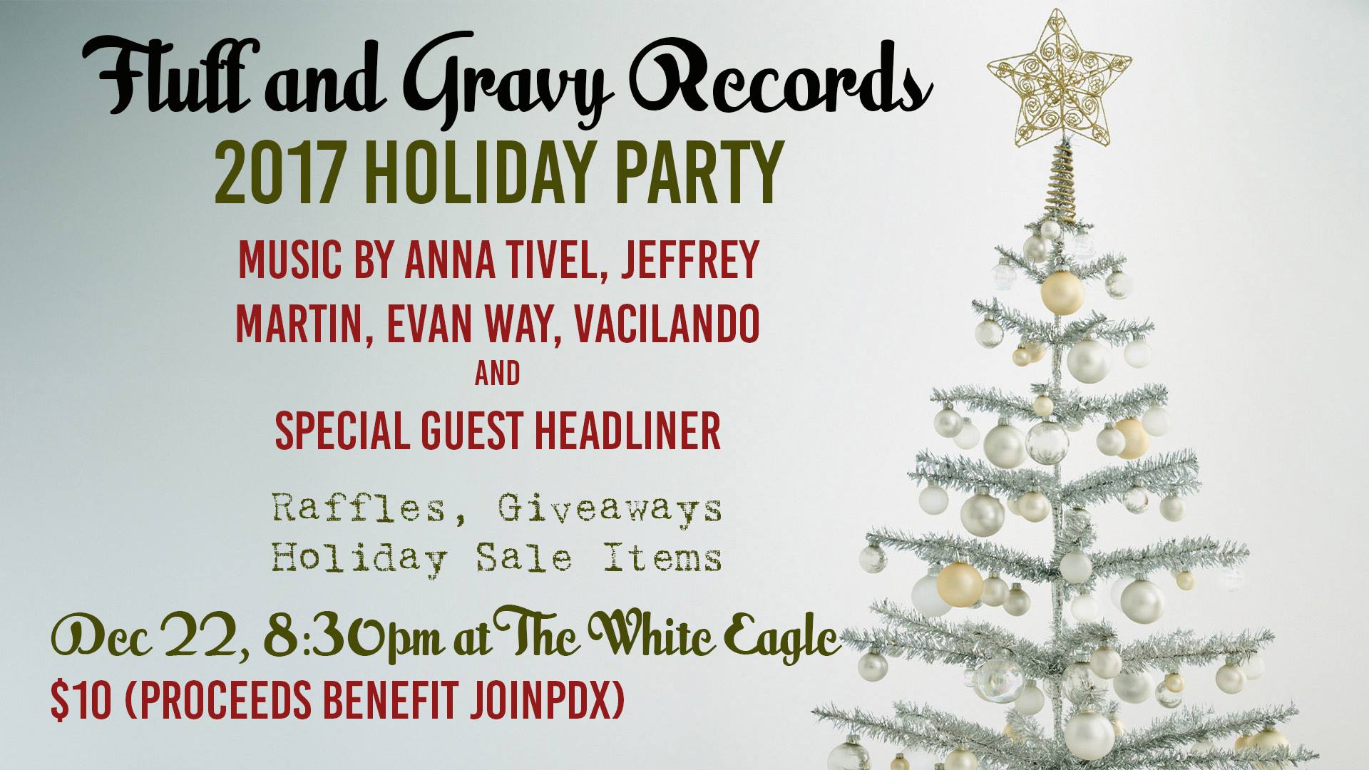 Fluff and Gravy Records Holiday Party